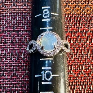 Fragrant Jewels Silver and White Gem Ring